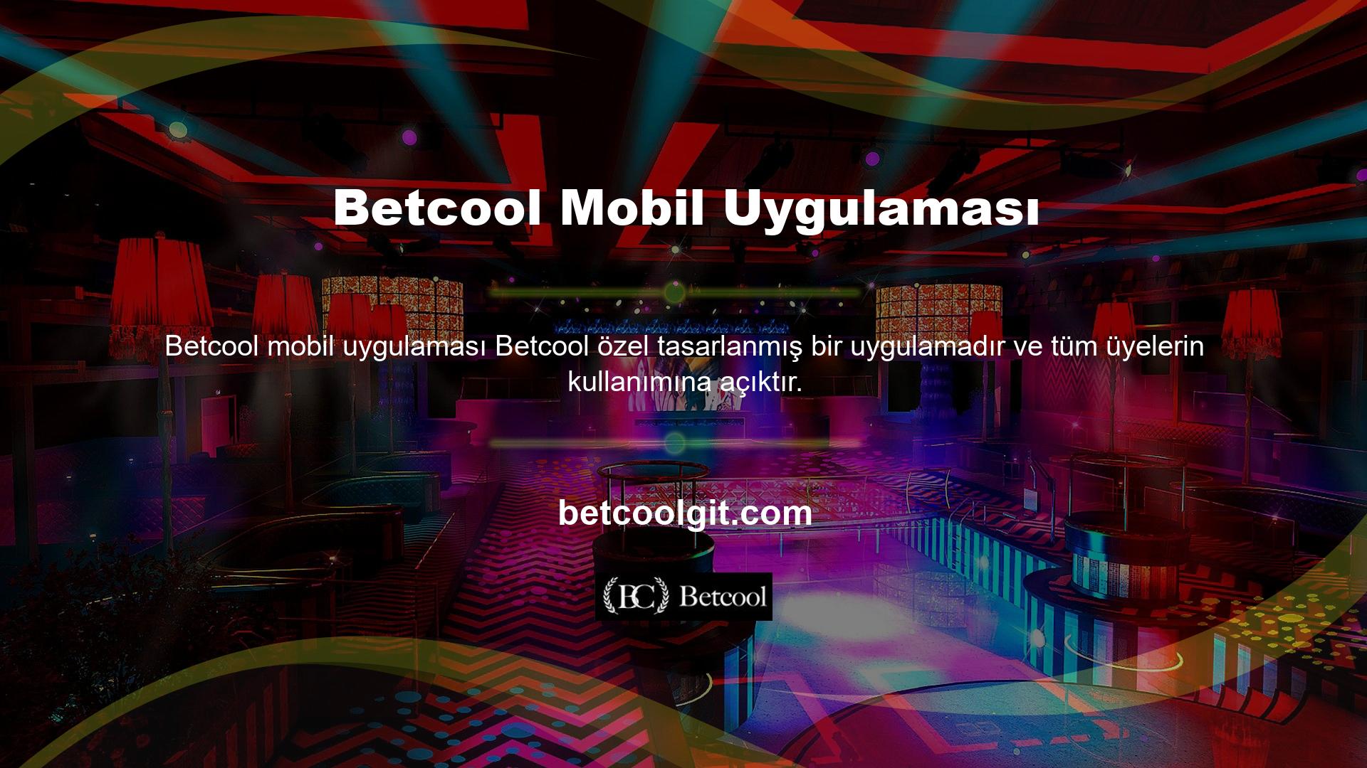 Oyun severler Betcool mobil uygulamasına online mağaza üzerinden kolayca ulaşabiliyor ve cep telefonlarına indirerek daha iyi hizmet alabiliyorlar